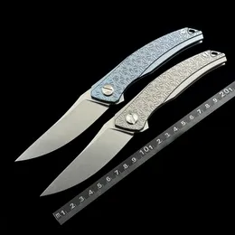 Shirogorov Quantum Cromax PM Lama Manico in lega di titanio Coltello pieghevole Coltello da campeggio esterno da caccia Tascabile EDC