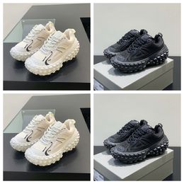 GAI thick soled men's trendy casual oversized sports shoes running shoes Tyres white fluorescent green shoes breathable Tyre Thick Sole Lace-up Sneakers Female