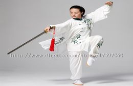 Chinese Tai chi clothes Kungfu uniform taiji sword costume Qigong outfit embroidered garment for women men girl boy children adult4401081