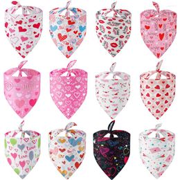 Dog Apparel Pet Bandanas Washable Triangle Scarf Adjustable Cat Collar Cute Puppy Neckerchief Kitten Chihuahua Accessories