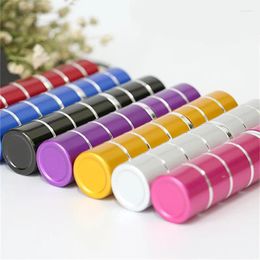 Storage Bottles 10/30/50pcs 5ml Empty Tube Perfume Spray Bottle Secant Anodized Alumina Glass Cosmetic Container Makeup Travel Sample