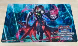 Pads YuGiOh Diabellestarr The Dark Witch Playmat TCG CCG Mat Board Game Mat Trading Card Game Mat Antislip Rubber Mouse Pad Free Bag