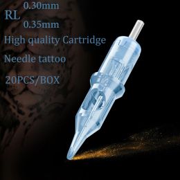 Needles 20pcs/Box Lot Pro Tattoo Cartridge Needles RL Round Liner Disposable Sterilized Safety Tattoo Needle For Tattoo Machines Grips