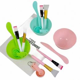 face Mask Mixing Bowl Set DIY Face Mixing Tool with Silice Mask Bowl Makeup Brushes Spatula Beauty Skin Care Beauty Health C4WU#