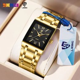 Luxury Golden Quartz Wristwatches For Women Ladies Fashion 30m Waterproof Female Girl Watches Relogio Feminino Clock 240323