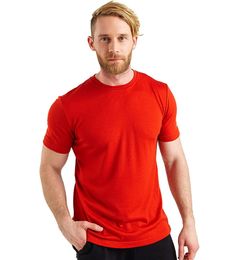 Men Merino Wool T Shirt Merino Undershirt Lightweight Base Layer Man Short Sleeve Tee Travel Running T-Shirt Quick Dry Anti-Odor 240312