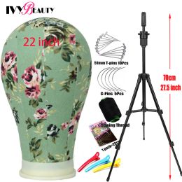 Stands Cheap Training Mannequin Head Canvas Block Head With Wig Head Stand Supports Holder Adjustable Mini Wig Stand Tripod For Choice