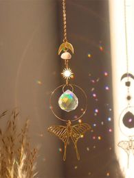 Garden Decorations Light Catching Wind Chime Colorful Sun Catcher Fairy Butterfly Mushroom Dragonfly Moth For Wedding Decoration