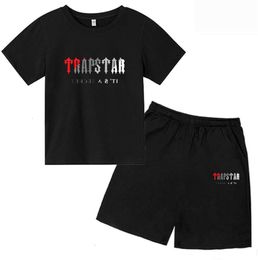 Summer tide Designer T-shirt Clothing Sets Summer TRAPSTAR Tshirt Kids Boys Beach Shorts Streetwear Tracksuit Women Clothes Girls Sportswear