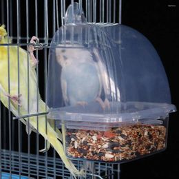 Other Bird Supplies Practical Food Container Transparent Anti-deformed Lightweight Clear Removable Feeder Easy Installation