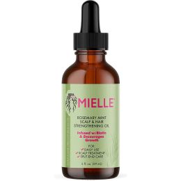 Products MIELLE Hair Growth Essential Oil Rosemary Mint Hair Strengthening Oil Nourishing Treatment for Split Ends and Dry Organics Hair