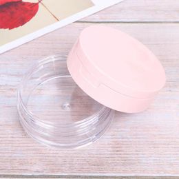 Storage Bottles Small Empty Makeup Sample Bottle Portable Loose Powder Box Plastic Refillable Container With Mirror And