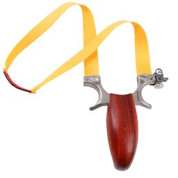 Point Hunting Catapult Professional Powerful Flat With Archery Tip Sandalwood Slingshot Aming Band Portable Shooting Outdoor Rubber Xtlnm