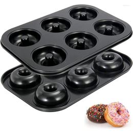 Baking Moulds Donut Pan Non-Stick 6-Cavity Pans Donuts Mould - Bagels Doughnuts Biscuit Cake Tray Maker