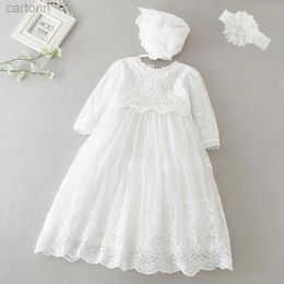 Girl's Dresses Hetiso Baby Girls Dress Long sleeved Childrens First Birthday Ball Dress Baptist Bridal Party Baby Dress 3-24 Months 24323