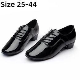 shoes Men's Boy children Ballroom Latin Dance Shoes Man Tango dancing shoes Soft sole Male Adult Modern Dance shoes WD042