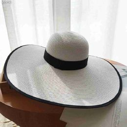 Wide Brim Hats Bucket Hats Summer Simple Floppy Sun Hat Womens Wide Brown Beach Hat Girls Beach Travel Folding Straw Hat Sunscreen UV Protective Womens Hat 24323