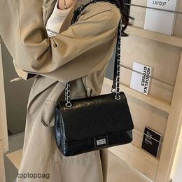 Designer Luxury fashion Shoulder bags 2024 New Womens Bag Trendy and Versatile Lingge Lock Buckle Bag Single Shoulder Crossbody Small Square Bag
