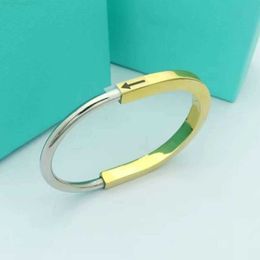 Popularluxury Designer Horseshoe Shaped Titanium Steel Bracelet Rose Gold Jewellery MDEH