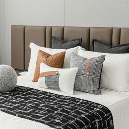Pillow Cover Italian Modern Minimalist Style Light Luxury El Model Room Soft Home Decoration Sofa Bed Pillowcase 45