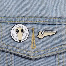 Cartoon Long Nose Dog Brooch Enamel Pins Cute Let Me Do It For You Brooches Decorative Backpack Clothes Lapel Badge Jewellery Gift