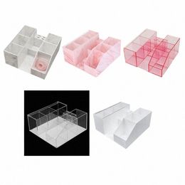 50ld Acrylic Clear Eyel Grafting Tools Storage Box Beauty Eyeles Eyel Brush Tapes Cott Swab Tweezers Organiser O3DE#