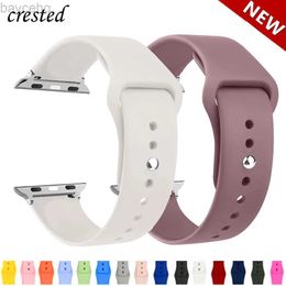 Watch Bands Silicone strap for Watch strap 44mm 40mm 45mm 41mm 38mm 42mm strap bracelet iWatch series se 9 8 7 6 5 3 ultra 2-band 49mm 24323