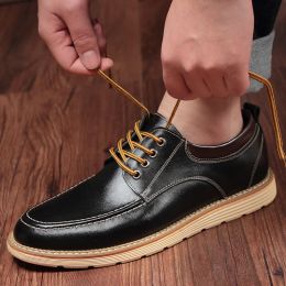 Shoes 6CM Invisible Elevator Shoes for Men Genuine Leather Casual Shoes Men Spring Fashion Popular Casual Business Dress Shoes