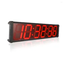 Wall Clocks Large Indoor Digital Race Timing Clock LED With Stopwatch And Countdown Timer Alarm