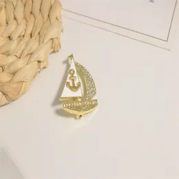 Männlichkeits-Pin-Brosche Sanlan Keltische Piratenschiff-Brosche Vintage-Metallbrosche für Damen und Herren