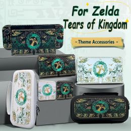 Bags For Zelda Tears Kingdom Storage Bag Protective Shell Cover 12 in 1 Card Box For Nintendo Switch/OLED JoyCon Controller Case NS