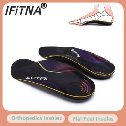 Insoles IFiTNA 1/2 Length Orthopaedics Arch Support Insole Men Sneaker Flat Foot Varus Plantar Fasciitis Orthotics Shoe Inserts Heel Pain