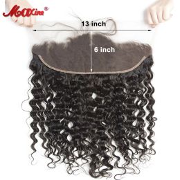 Closures Water Wave 13x6 HD Transparent Lace Frontal Only Maxine Wet And Wavy Human Hair Frontal Pre Plucked 4x4 5x5 6x6 HD Lace Closures