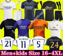 XXXL 4XL MBAPPE Quarta Home camisas de futebol 23 24 fãs jogador camisa de futebol VINI JR TCHOUAMENI MODRIC VALVERDE 2023 2024 homens crianças real madrids BELLINGHAM uniforme