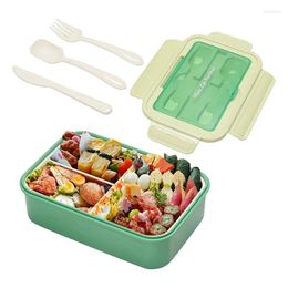 Dinnerware Sets Boxes For Adults 1400 ML Bento Lunch Box Kids Children With Spoon & Fork Containers Compartments