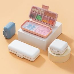 Travel Pill Organizer, 5/8 Compartments Daily Pill Case Small Pill Box for Pocket Purse, Portable Pill Container Medicine Vitamin Organiser 1222213