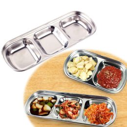 Outdoor Barbecue Dipping Disc Stainless Steel Large Multi-style Flavour Plate Sauce Seasoning Soy Vinegar Dish Kitchen Toolfor Multi-style Flavour Dish