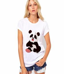 The Newest New Women039s T shirt Cartoon panda Printed Short Sleeve Tshirts Girl Summer Tee Tops Clothing77237612194349