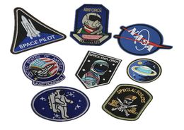 The Universe Space Planet The Air Force Patches Iron On Embroidered Patch For Clothing Stick On Paste For Clothes Bag Pants8767403