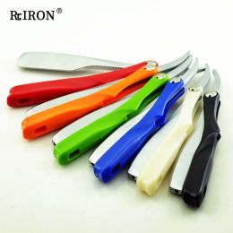 Razor RIRON Senior Straight Razor For Men'S Shaver Plastic Handle Barber Blade Holder Folding Shaver Barber Tools