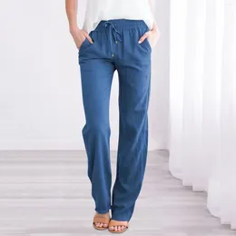 Women's Pants 2024 Spring And Summer Women With Pockets Loose Oversize Baggy Trousers Female Casual Fashion Office Lady Bottom
