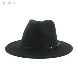 Wide Brim Hats Bucket Hats Winter Womens Hat Fedoras Luxury Dress Wide Brim Formal Wedding Jazz Hat Fedoras Chapeau Femme 24323