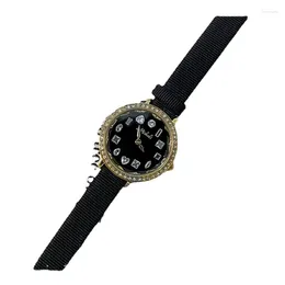 Wristwatches Black Watch Women's Workplace Brand Authentic 2024 Small And Exquisite