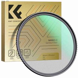 Filters K F Concept 49-82mm 1/4 Black Mist Filter Diffusion 24 Layer Optical Glass 49mm 52mm 58mm 62mm 67mm 77mm 82mm Camera Lens FilterL2403