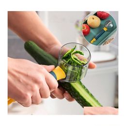 Fruit Vegetable Tools Peeler. Comes With A Peel Storage Box Mtifunctional Planer For Cutting And Peeling Cra Drop Delivery Home Garden Otva0