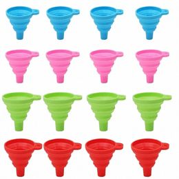 30pcs Mini Collapsible Funnels Cosmetics Funnel Kitchen Gadgets Accories for Water Bottle Liquid Makeup Powder Transfer Tools O6Qq#