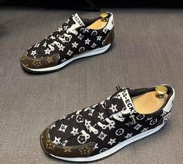 Running Shoes Embroidery Designer Canvas Low Top Casual Men Flats Trainers Sports Outdoor Comfort Driving Travel Trail S 8505