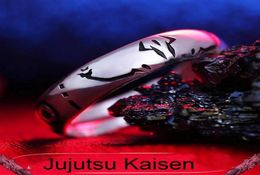 Anime Jujutsu Kaisen Itadori Yuji Ryomen Sukuna Impression Ring for Men Women 925 Silver Adjustable Rings Cos Party Jewelry307U6556761
