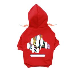 Dog Apparel Designer Clothes Brand Soft And Warm Dogs Hoodie Sweater With Classic Design Pattern Pet Winter Coat Cold Weather Jackets Otizg