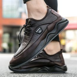 Shoes 2023 New Fashion Mens Walking Shoes Flat Loafer Man Car Shoes Male Outdoor Office Business Shoes Zapatos Hombre Chaussures